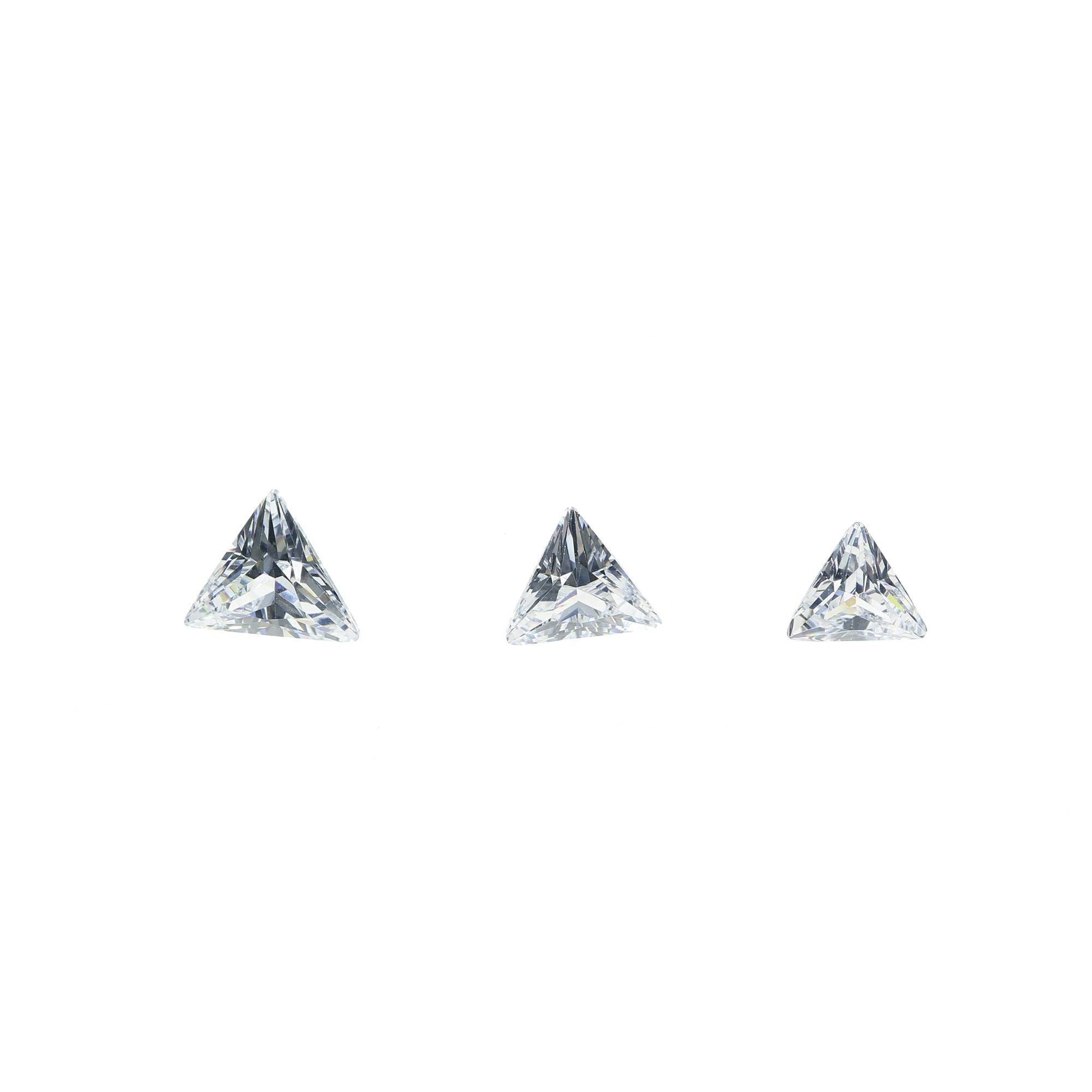 1Pcs Multiple Size Triangle Shape Moissanite Stone Faceted Imitated Diamond Loose Gemstone for DIY Engagement Ring D Color VVS1 Excellent Cut 4160020 - Click Image to Close